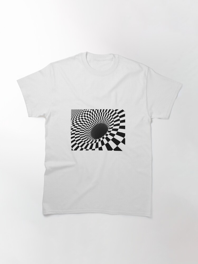 Alternate view of Optical Illusion, Visual Illusion,  Cognitive Illusions, #OpticalIllusion, #VisualIllusion,  #CognitiveIllusions, #Optical, #Illusion, #Visual, #Cognitive, #Illusions Classic T-Shirt