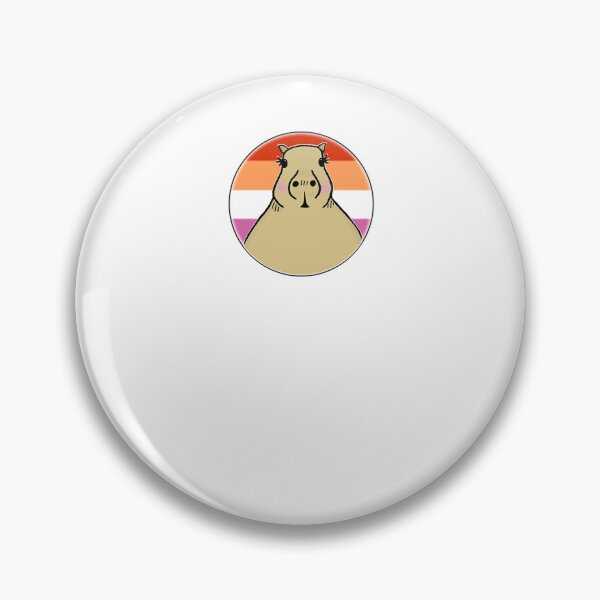 Item preview, Cute Capybara In Lesbian Pride LGBTQIA+ Circle And Lesbian Pride Heart Capybara Pattern - Hup designed and sold by WizardsStokes88.