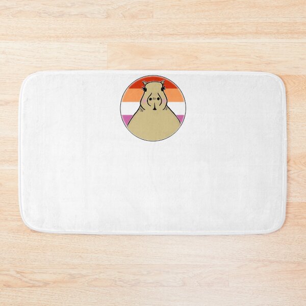 Item preview, Cute Capybara In Lesbian Pride LGBTQIA+ Circle And Lesbian Pride Heart Capybara Pattern - Hup designed and sold by WizardsStokes88.