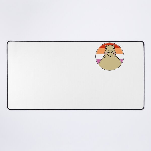 Item preview, Cute Capybara In Lesbian Pride LGBTQIA+ Circle And Lesbian Pride Heart Capybara Pattern - Hup designed and sold by WizardsStokes88.