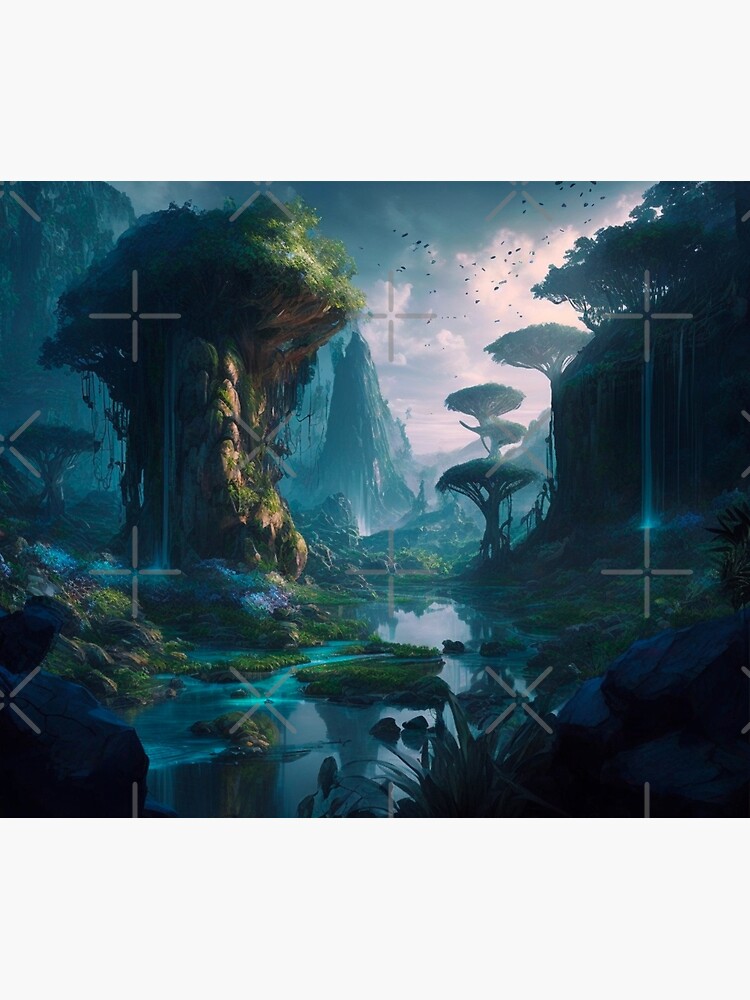 Disover Illustration of the Na'vi from the movie Avatar Shower Curtain