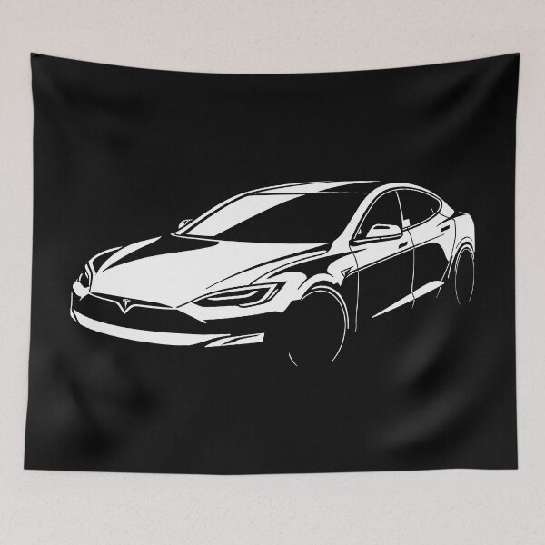 Item preview, Tesla Model S Plaid Original Fan Art S02 designed and sold by valrusc.