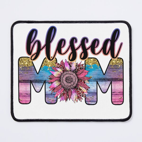 Item preview, Sunflower Glitter Blessed Mom designed and sold by bertisadesign.