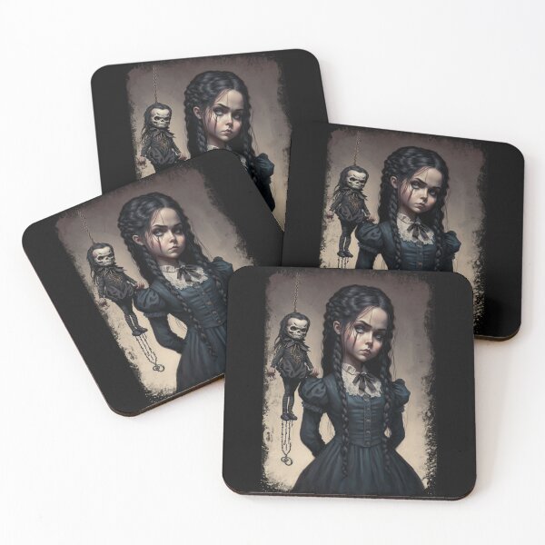 Item preview, A mysterious and terrifying girl Halloween - Wednesday - art   designed and sold by walterApparel92.