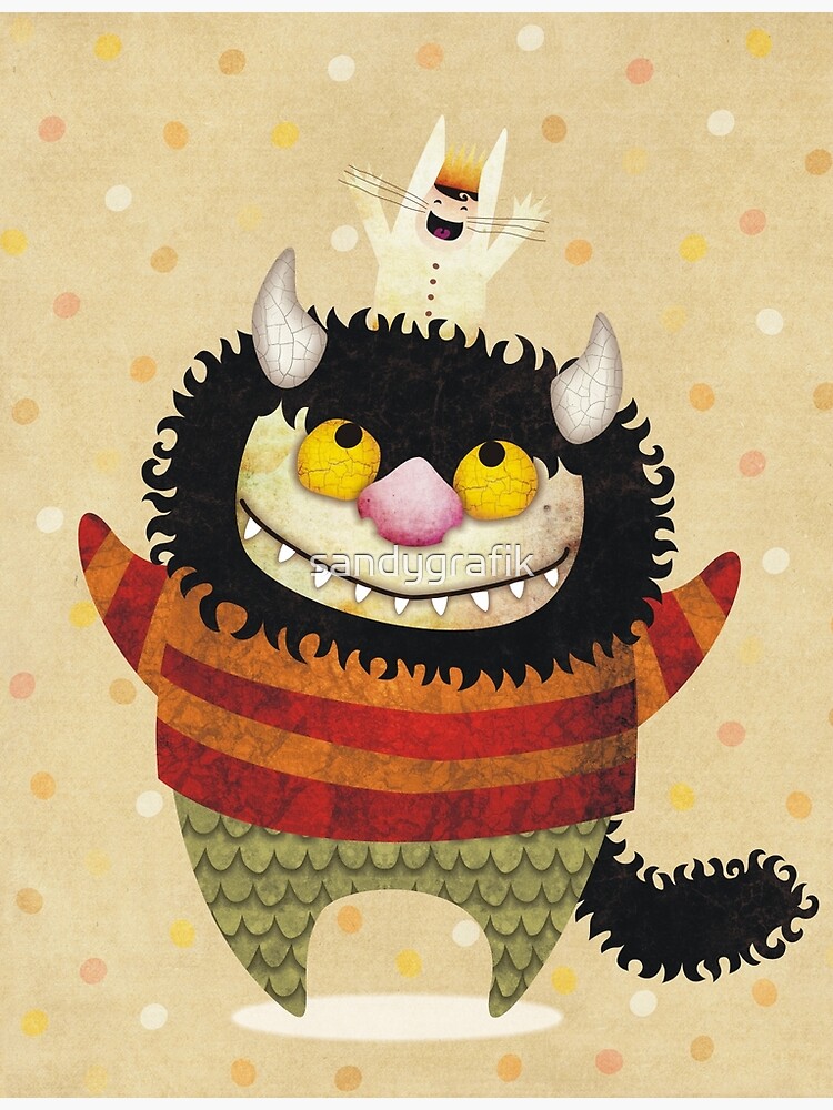 Thumbnail 3 of 3, Poster, Friendship Monster designed and sold by sandygrafik.