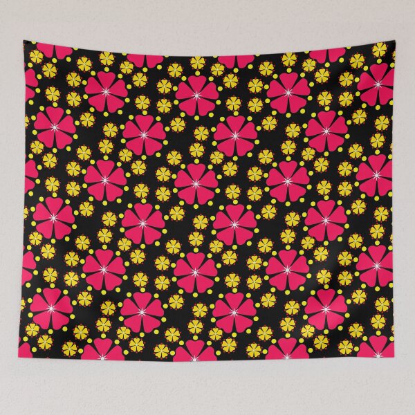 Item preview, Pink And Yellow Floral  designed and sold by Bunmigraphics .
