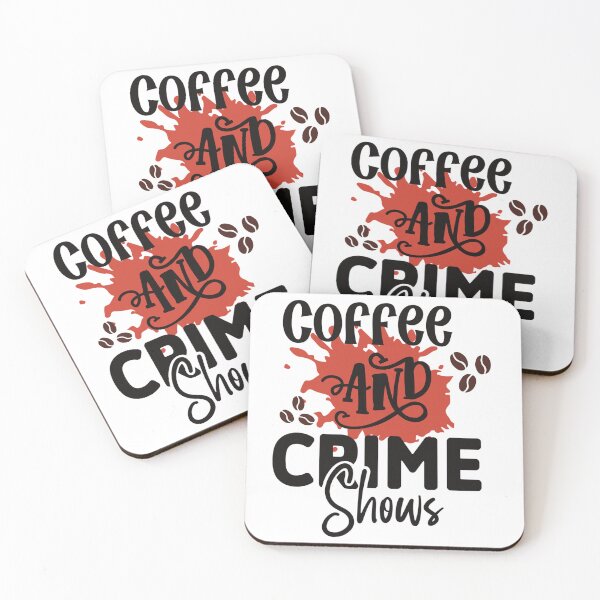 Item preview, Coffee and crime shows designed and sold by Blackstar Design Studio.