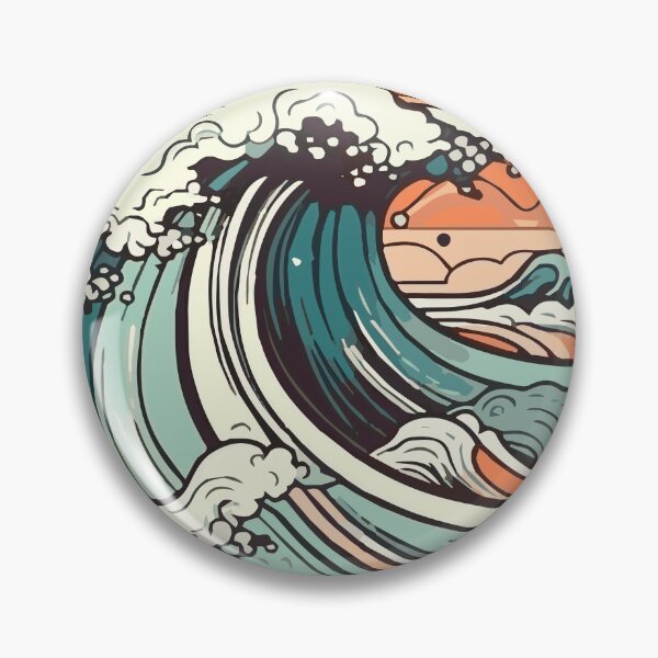 Item preview, Cool surf wave retro design designed and sold by coolhand.