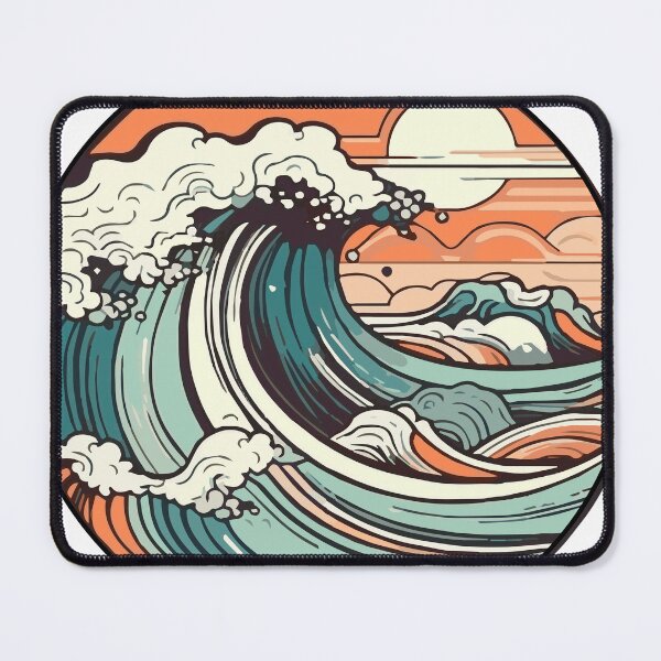 Item preview, Cool surf wave retro design designed and sold by coolhand.