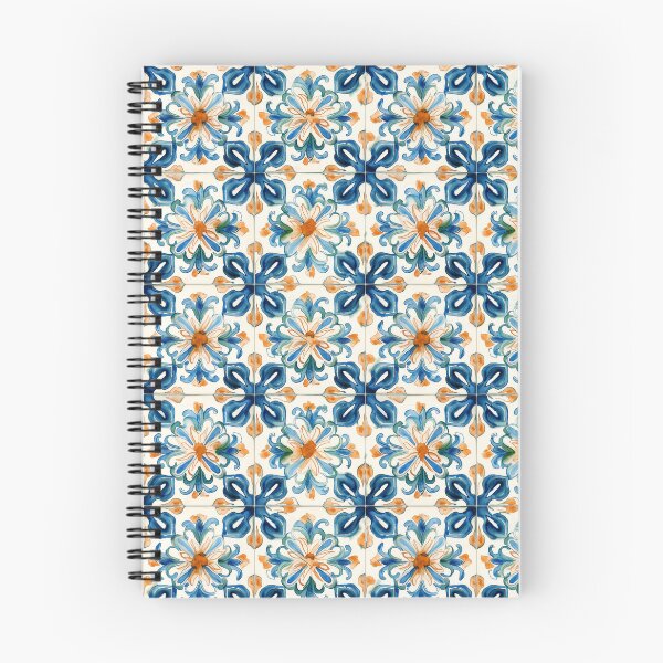 Item preview, Watercolor spanish tile Design designed and sold by LeafyLife.