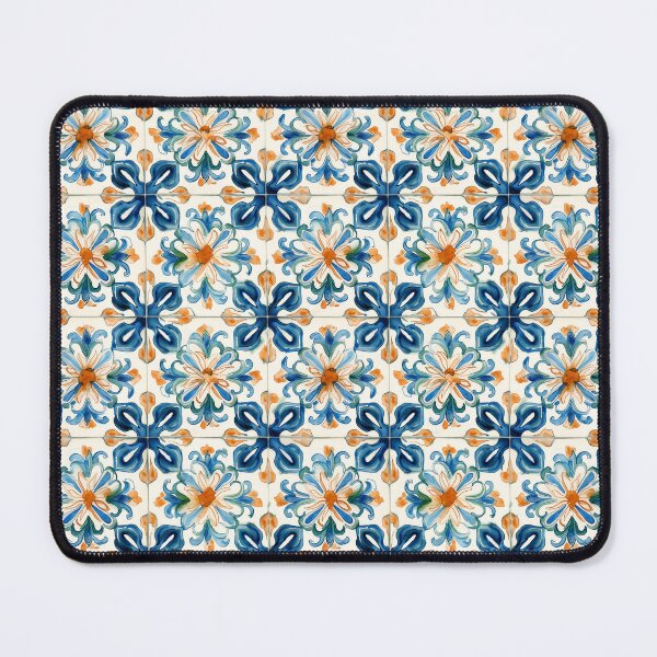 Item preview, Watercolor spanish tile Design designed and sold by LeafyLife.