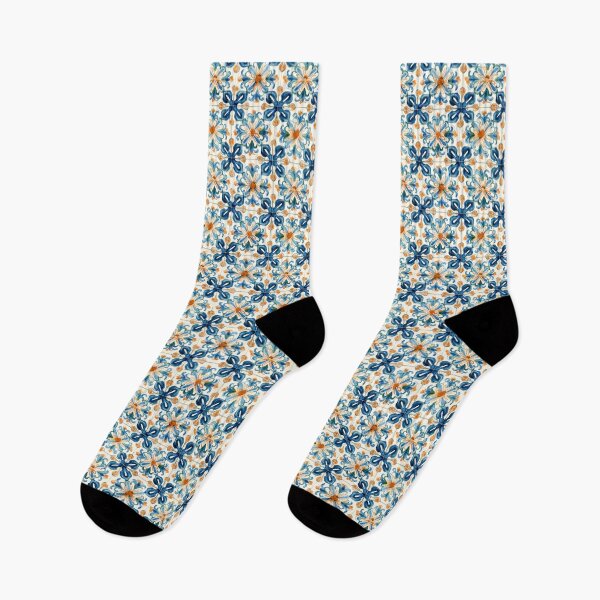 Item preview, Watercolor spanish tile Design designed and sold by LeafyLife.