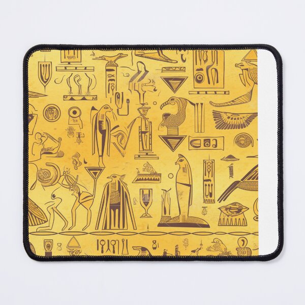 Item preview, Egyptian hieroglyphs seamless pattern designed and sold by SvarunPogani.