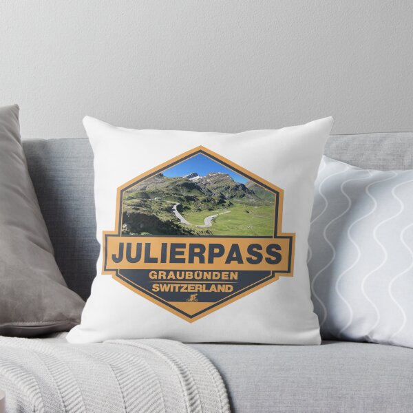 Item preview, Julier Pass Switzerland Travel Art Badge designed and sold by KrisSidDesigns.