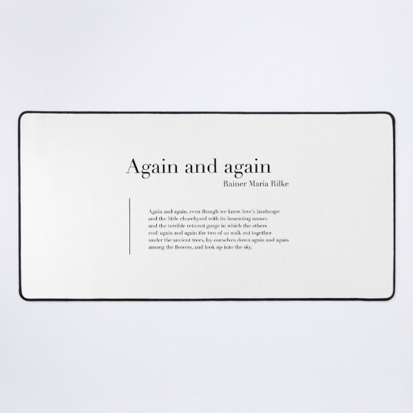 Item preview, Again and again by Rainer Maria Rilke designed and sold by wisemagpie.