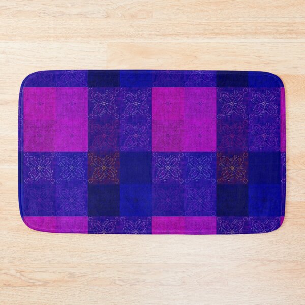 Item preview, Linen patchwork - pink/purple designed and sold by PurpleSandpiper.