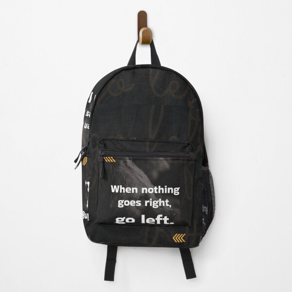 Item preview, When nothing goes right, go left motivational quote designed and sold by illustratiff.
