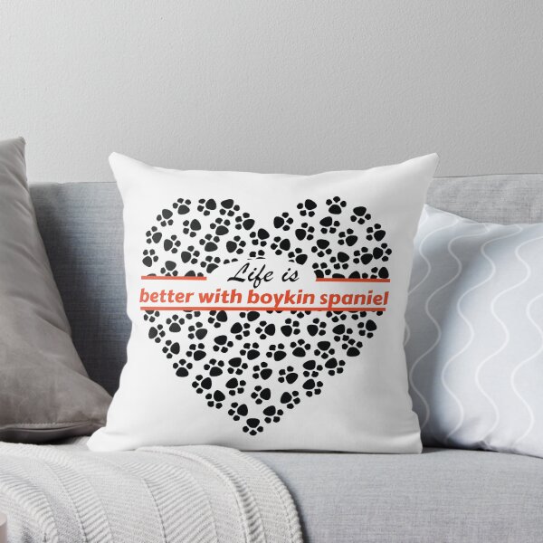 Item preview, life is better with a boykin spaniel heart dog grapphic art for dogs lovers designed and sold by selfesteeem.