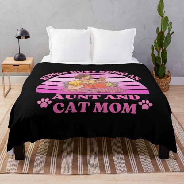 Item preview, Kinda Busy Being An Aunt And Cat Mom designed and sold by McThingummy.