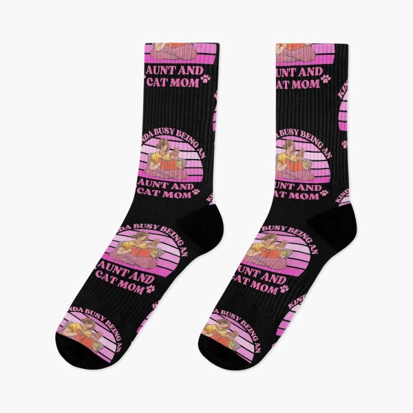 Item preview, Kinda Busy Being An Aunt And Cat Mom designed and sold by McThingummy.