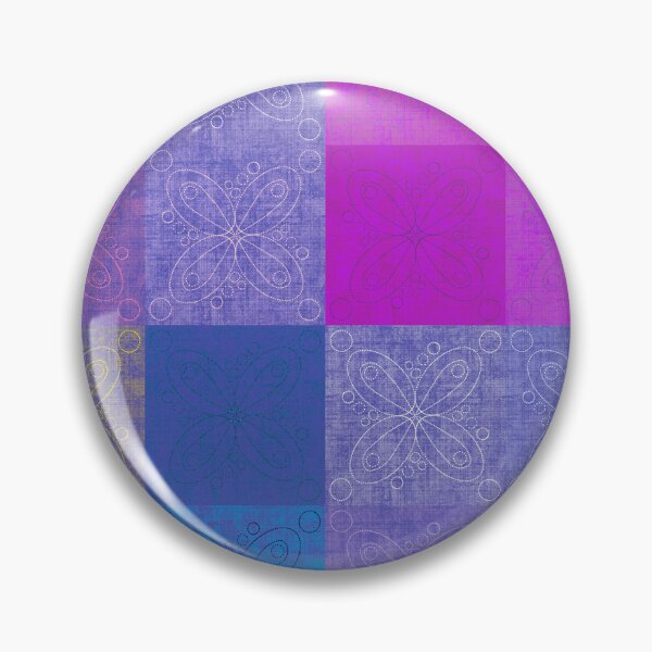 Item preview, Linen patchwork - pink/blue designed and sold by PurpleSandpiper.
