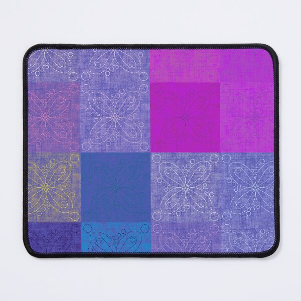 Item preview, Linen patchwork - pink/blue designed and sold by PurpleSandpiper.