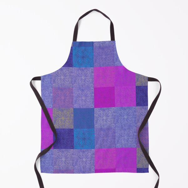 Item preview, Linen patchwork - pink/blue designed and sold by PurpleSandpiper.
