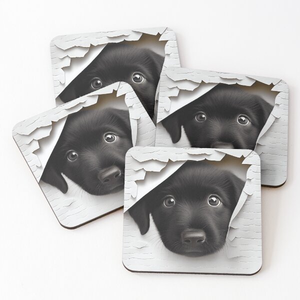 Artikelvorschau, Netter schwarzer Labrador-Welpe entworfen und verkauft von AIArtShopPro.
