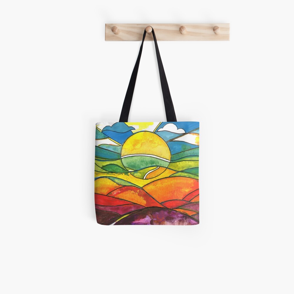 Colourful sunrise Tote Bag