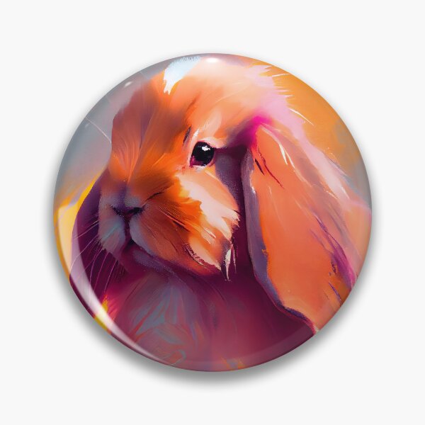 Item preview, Holland Lop Bunny Abstract Portrait designed and sold by triplethedot.