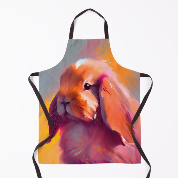 Item preview, Holland Lop Bunny Abstract Portrait designed and sold by triplethedot.