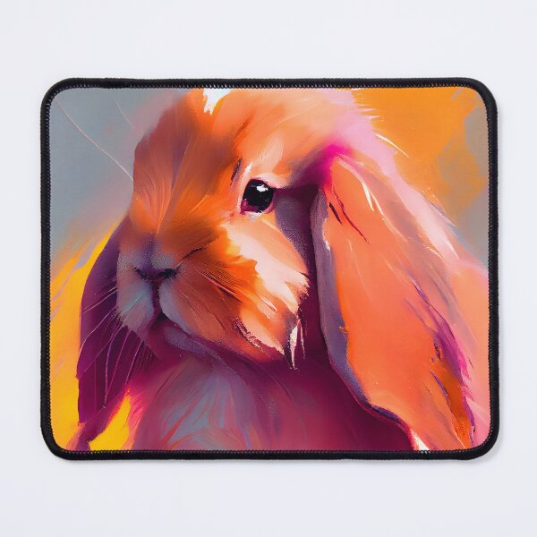 Item preview, Holland Lop Bunny Abstract Portrait designed and sold by triplethedot.
