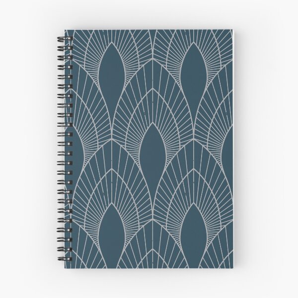 Item preview, Blue and Silver Art Deco designed and sold by KatsCanvas.
