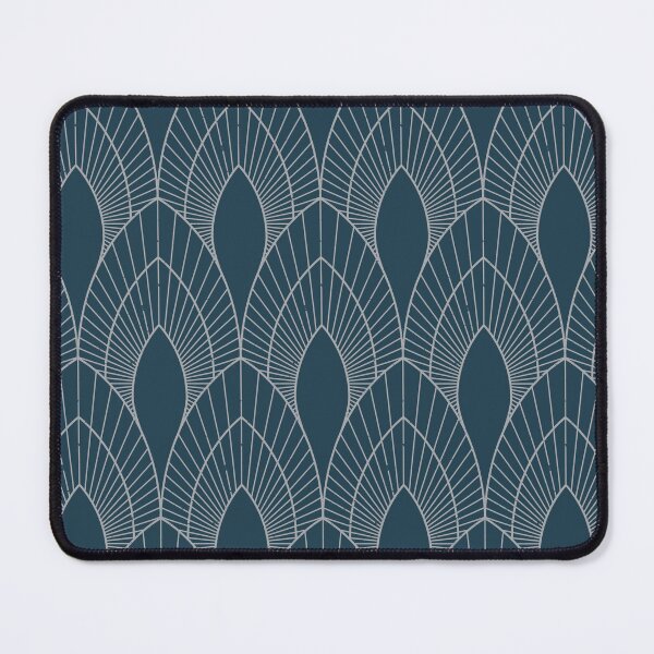 Item preview, Blue and Silver Art Deco designed and sold by KatsCanvas.