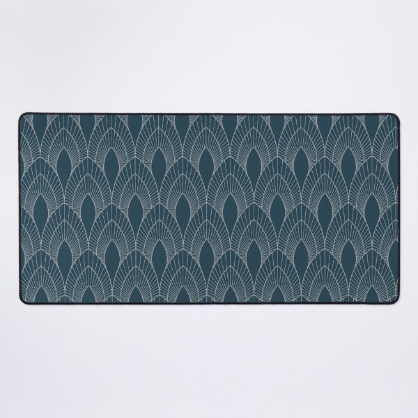 Item preview, Blue and Silver Art Deco designed and sold by KatsCanvas.