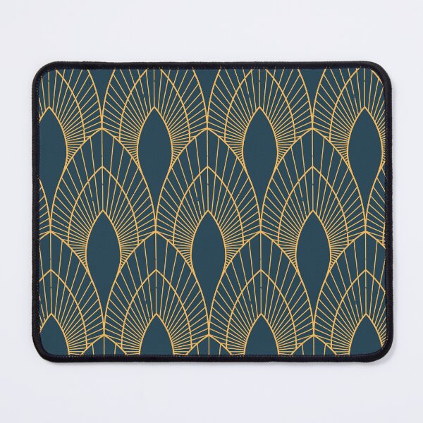 Item preview, Blue and Gold Art Deco designed and sold by KatsCanvas.
