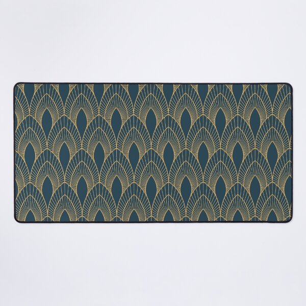 Item preview, Blue and Gold Art Deco designed and sold by KatsCanvas.