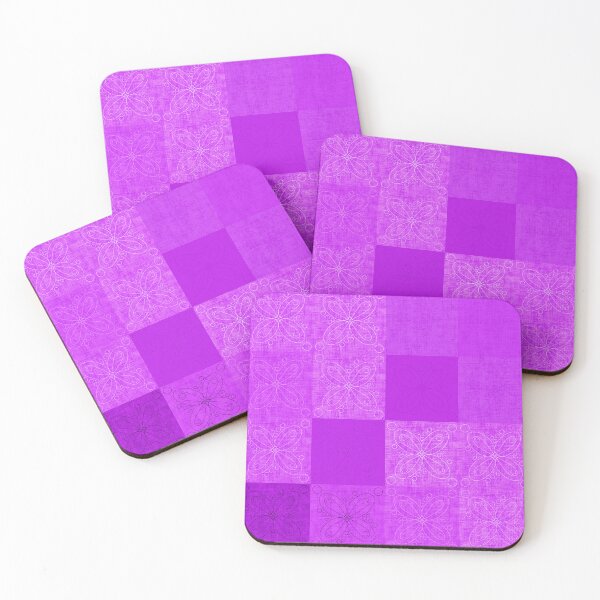 Item preview, Linen patchwork - pink designed and sold by PurpleSandpiper.