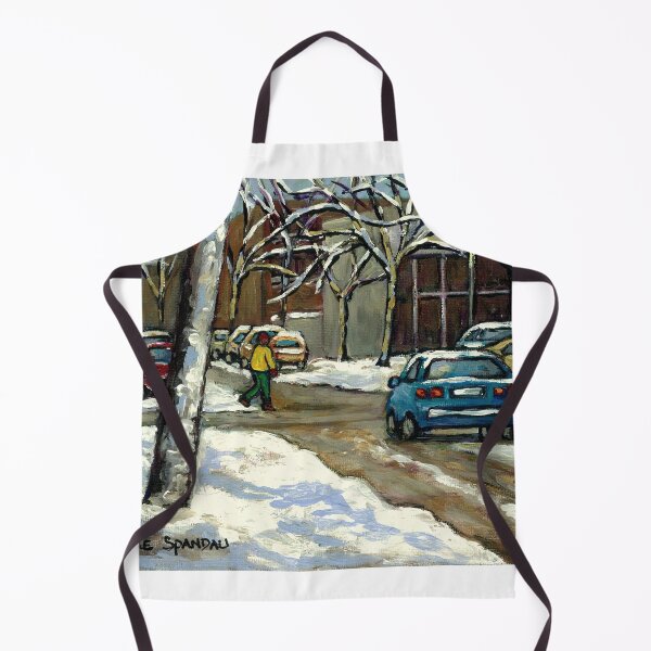 Item preview, CANADIAN URBAN CITY WINTER SCENE MONTREAL PAINTING designed and sold by Carole Spandau.