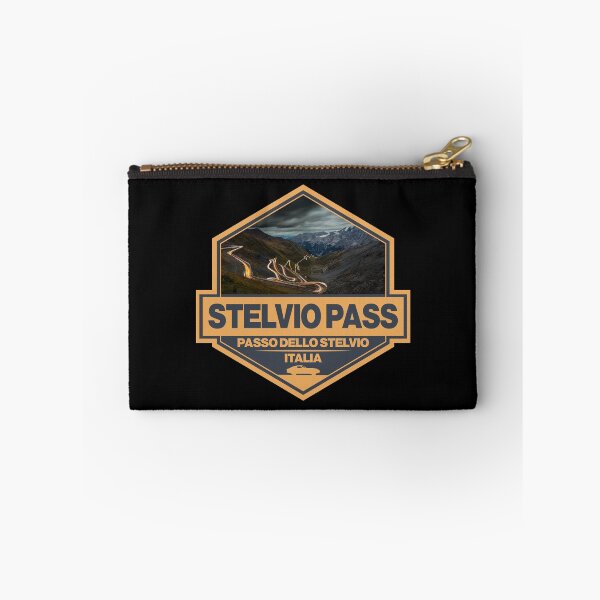 Item preview, Stelvio Pass Passo Dello Stelvio Travel Art Badge designed and sold by KrisSidDesigns.