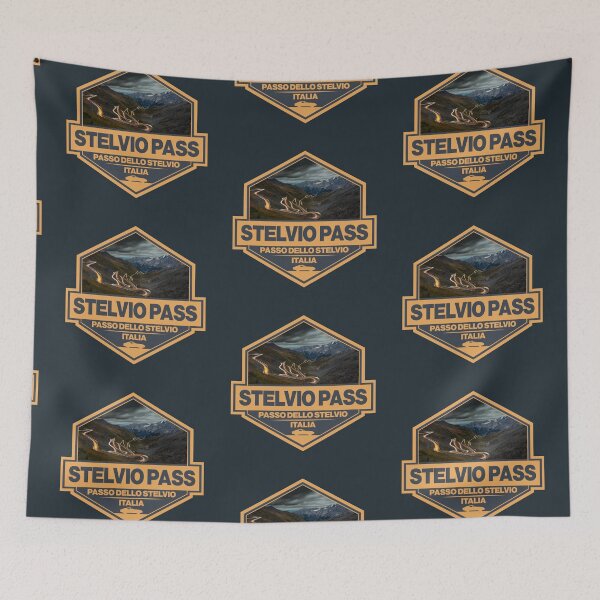 Item preview, Stelvio Pass Passo Dello Stelvio Travel Art Badge designed and sold by KrisSidDesigns.