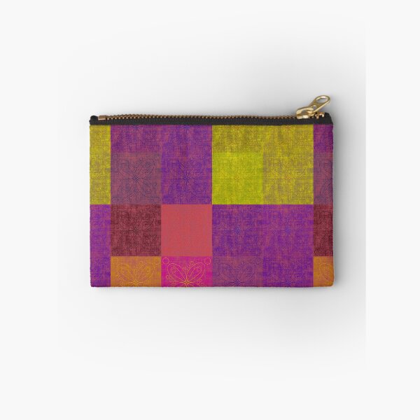 Item preview, Linen patchwork - purple/yellow designed and sold by PurpleSandpiper.