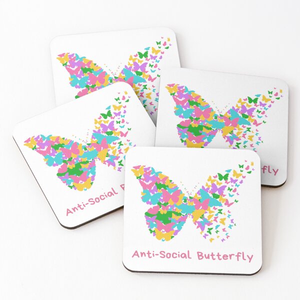 Item preview, Anti-Social Butterfly designed and sold by juliaplusgents.