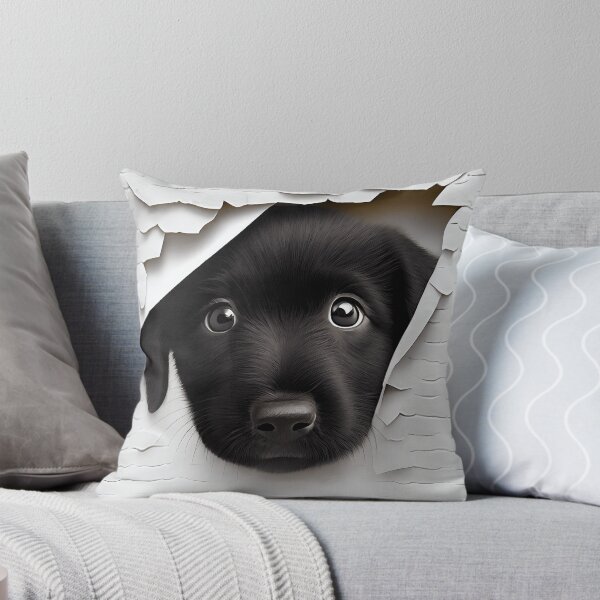 Artikelvorschau, Netter schwarzer Labrador-Welpe entworfen und verkauft von AIArtShopPro.
