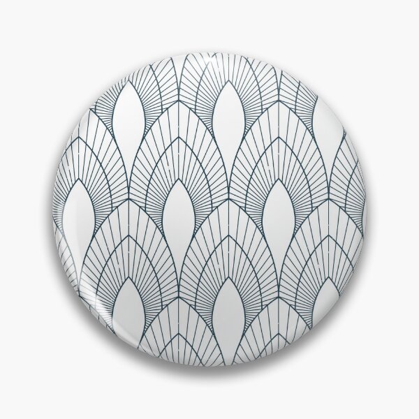 Item preview, Navy Blue Art Deco designed and sold by KatsCanvas.