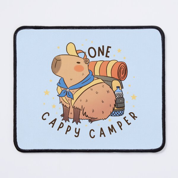 Item preview, One Cappy camper a fun capybara pun for all the happy campers designed and sold by Yarafantasyart.