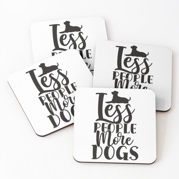 Item preview, Less people more dogs designed and sold by Blackstar Design Studio.