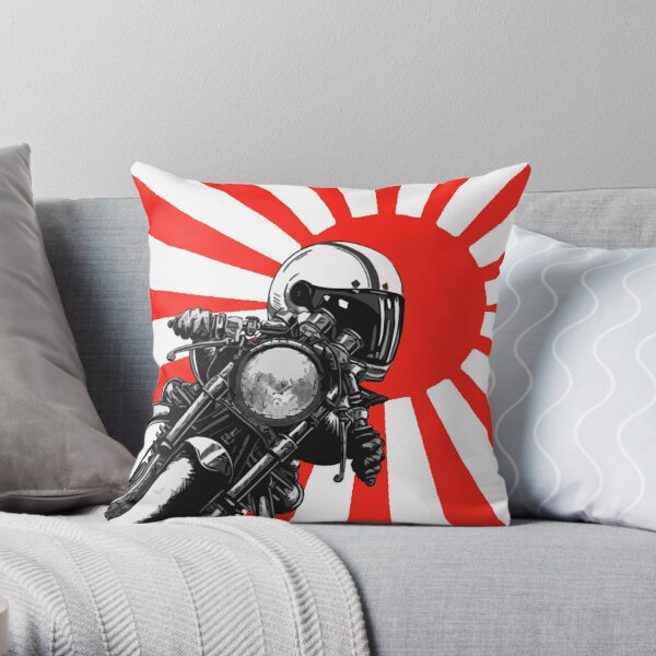 Throw Pillow Cafe Racer motorcycle 