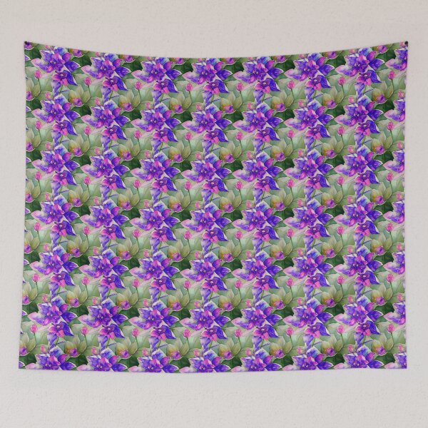 Item preview, Bluey Pink Watercolour Flowers designed and sold by IcedImages.