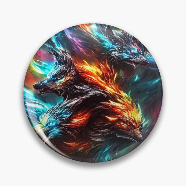 Item preview, Dragon wolf heads designed and sold by BossnessAsUsual.
